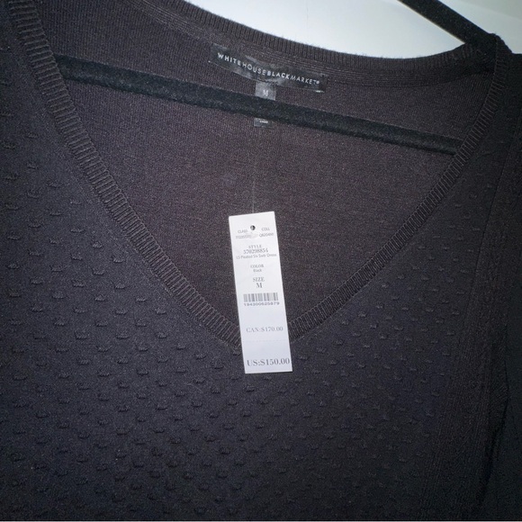 White House Black Markets Drama Sleeve Shift Dress - NWT - Size M - Picture 2 of 10